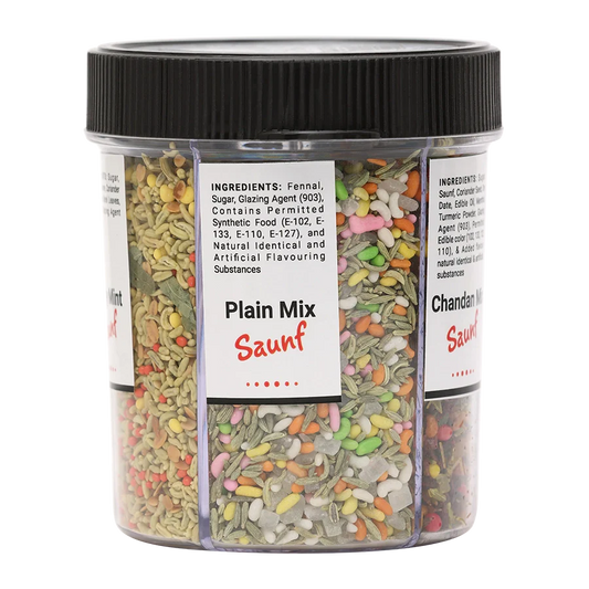 Indian Kitchen 5 In 1 Saunf |Plain Mix Saunf, Chandan Mix Saunf, Paan Mix Saunf, Chennai Saunf, Party Mint Saunf - Indian Kitchen 